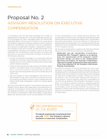 Proposal No. 2: Advisory Resolution on Executive Compensation