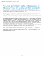 Proposal 3: Advisory Vote on Frequency of Advisory Votes on Executive Compensation