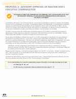 Proposal 2: Advisory Approval of MasterCard's Executive Compensation