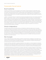 - Corporate Governance