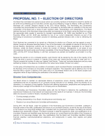 Proposal No. 1 - Election of Directors