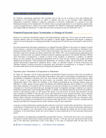 Potential Payments Upon Termination or Change of Control