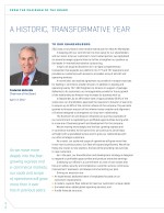 From the Chairman of the Board - A Historic, Transformative Year