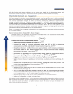 - Shareholder Outreach and Engagement