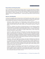 - Record Date and Voting Securities