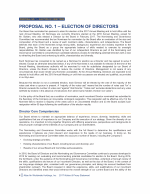Proposal No. 1 - Election of Directors