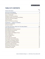 Table of Contents