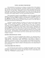Voting and Proxy Procedures
