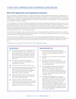 - Executive Compensation Governance and Process