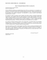 - Report of Independent Registered Public Accounting Firm