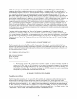 - Compensation Committee Report