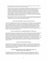 Stockholder Nominations for Candidates for Director for Next Year's Annual Meeting