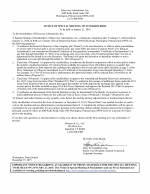 Notice of Special Meeting of Stockholders