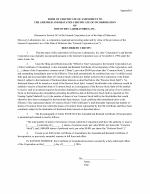 Appendix I - Form of Certificate of Amendment to the Amended and Restated Certificate of Incorporation