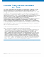 Proposal 4: Granting the Board Authority to Issue Shares