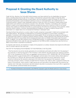 Proposal 4: Granting the Board Authority to Issue Shares