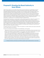 Proposal 5: Granting the Board Authority to Issue Shares