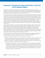 Proposal 5: Granting the Board Authority to Opt-Out of Pre-emption Rights