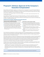 Proposal 3: Advisory Approval of the Company's Executive Compensation