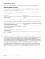 - Role of the Compensation and Organization Committee