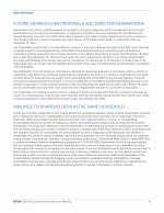 - Future Shareholder Proposals and Director Nominations