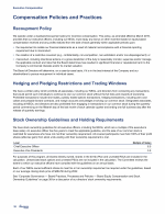 - Compensation Policies and Practices