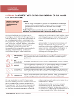 Proposal 3 - Advisory Vote on the Compensation of Our Named Executive Officers
