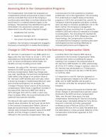 - Assessing Risk in the Compensation Programs