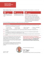 Notice of 2022 Annual Meeting of Stockholders