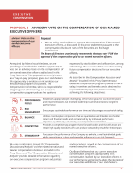 Proposal 2 - Advisory Vote on the Compensation of Our Named Executive Officers