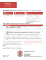 Notice of 2024 Annual Meeting of Stockholders