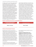 - Board Leadership Structure and Qualifications