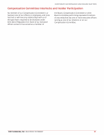 - Compensation Committee Interlocks and Insider Participation