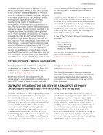 - Distribution of Certain Documents