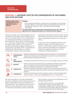 Proposal 2 - Advisory Vote on the Compensation of Our Named Executive Officers