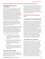 - Employment Agreements, Offer Letters and Severance Payments