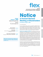 Notice of Annual General Meeting of Shareholders