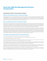 Fiscal Year 2020 Non-Management Directors' Compensation