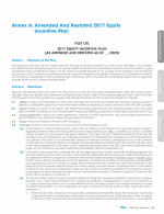 Annex A: Amended and Restated 2017 Equity Incentive Plan