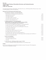 Annual General Meeting of Shareholders Directions and Parking Information