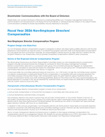 Fiscal Year 2026 Non-Employee Directors' Compensation