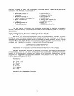 Compensation Committee Report
