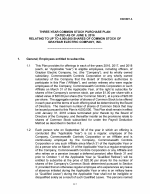 Exhibit A: Three-Year Common Stock Purchase Plan