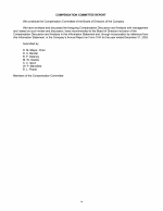 Compensation Committee Report