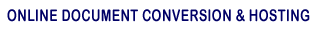 Online Document Conversion and Hosting