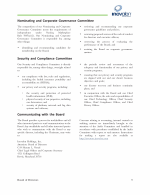 - Nominating and Corporate Governance Committee