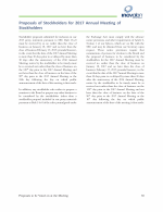 Proposals of Stockholders for 2017 Annual Meeting of Stockholders