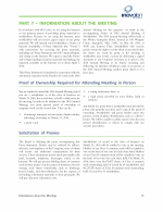 Information About the Meeting