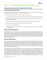 Corporate Governance Principles and Practices