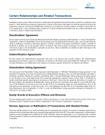 Certain Relationships and Related Transactions